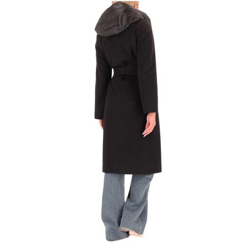Cappotto Desiderio in Panno Soft con Cappuccio Rimovibile
